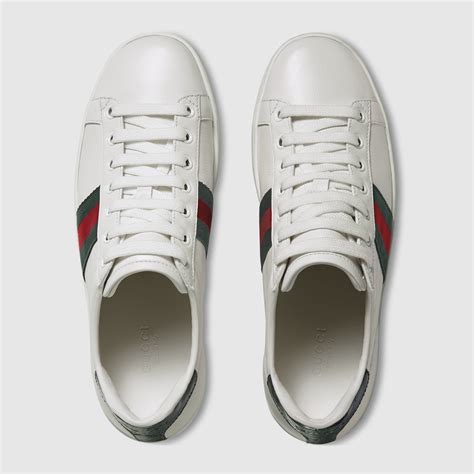 gucci ace leather low-top sneaker ebay|Gucci ace high top sneakers.